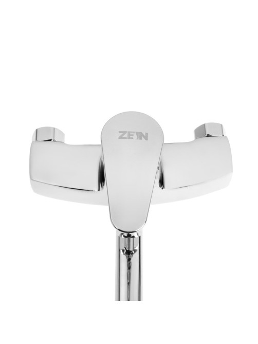 Смеситель для ванны ZEIN Z2740, излив 35 см, картридж 35 мм, с душевым набором, хром