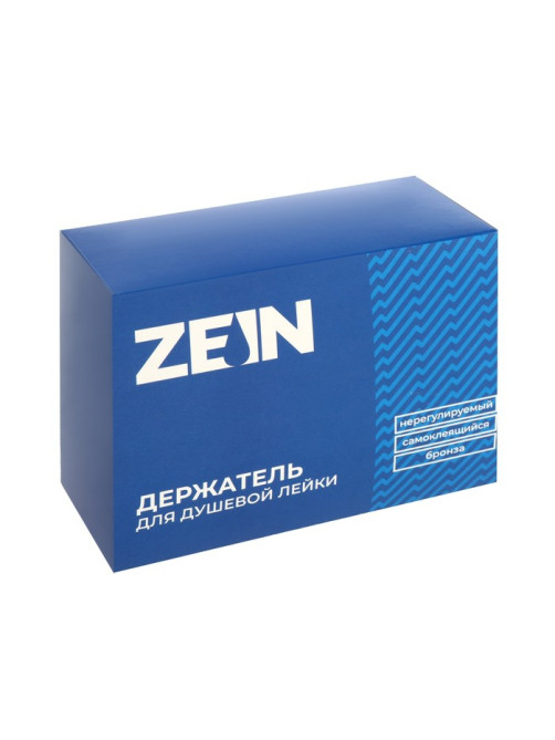 Держатель для душевой лейки ZEIN Z108, нерегулируемый, самоклеющейся, бронза