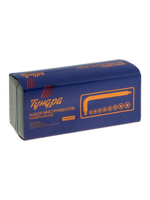 Набор инструментов в кейсе ТУНДРА, универсальный, 1/2