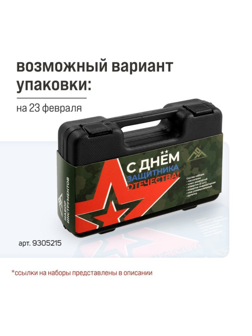 Набор инструментов в кейсе ЛОМ, универсальный, 7 предметов