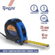 Рулетка ТУНДРА, обрезиненный корпус, 3 фиксатора, 10 м × 25 мм