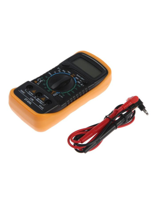 Мультиметр ТУНДРА, DT-830L, ACV/DCV, DCA, 200-2 МΩ, прозвон, подсветка