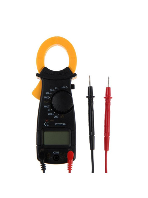 Токовые клещи ТУНДРА, DT3266L, ACV/DCV, ACA, 2KΩ-200MΩ, прозвон, подсветка