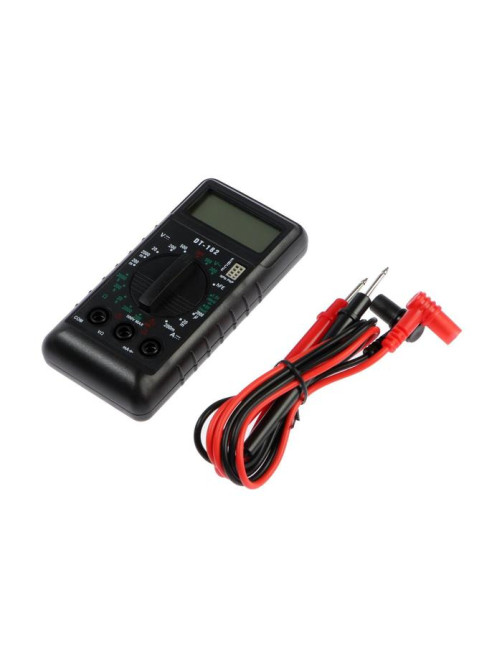 Мультиметр ТУНДРА mini, DT-182, ACV/DCV, DCA, 200-200MΩ, проверка батареек 1.5 и 9V