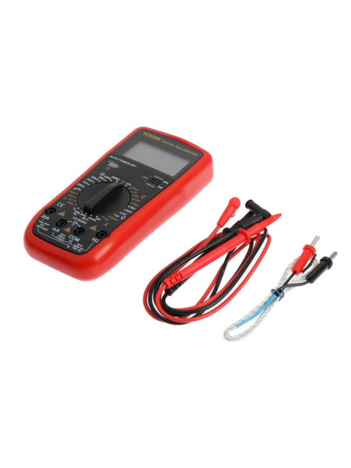 Мультиметр ТУНДРА, VC9208N, ACV/DCV, ACA/DCA, 200-200MΩ, 200nF-200mF, -20-1000°C, 200 kHz