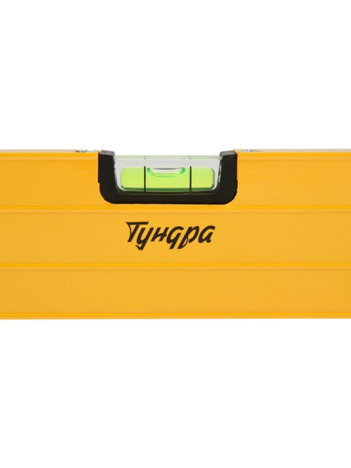 Уровень алюминиевый ТУНДРА, 3 глазка (1 поворотный глазок), 1200 мм