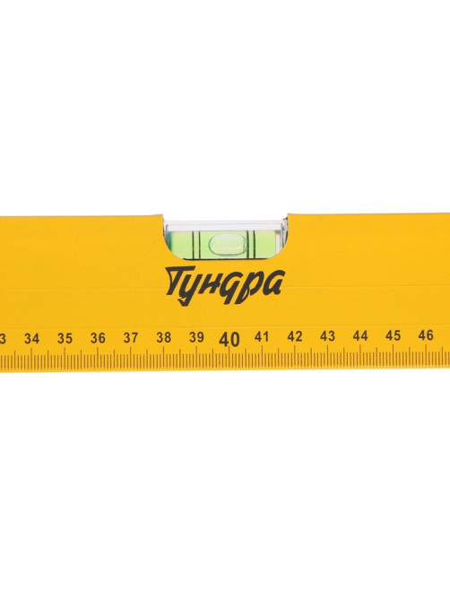 Уровень алюминиевый ТУНДРА, 3 глазка, линейка, 800 мм