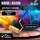 Мини-валик ТУНДРА, велюр, 60 мм, рукоятка d=6 мм, d=15 мм, ворс 5 мм