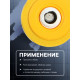 Валик прижимной ТУНДРА, резина, 150 мм, рукоятка d=6 мм