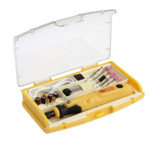 Гравер аккумуляторный ТУНДРА, 12 В, 0.7 Ач, micro-USB, 5000-15000 об/мин, 3 ск., 76 предметов.