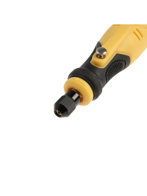 Гравер аккумуляторный ТУНДРА, 12 В, 0.7 Ач, micro-USB, 5000-15000 об/мин, 3 ск., 2.3 мм