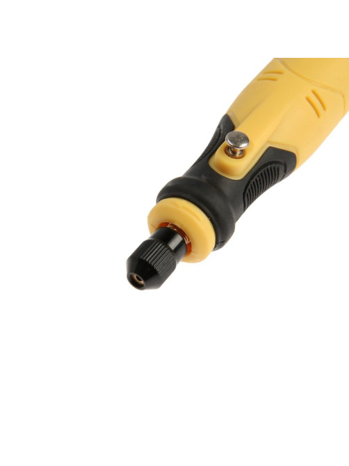 Гравер аккумуляторный ТУНДРА, 12 В, 0.7 Ач, micro-USB, 5000-15000 об/мин, 3 ск., 76 предметов.