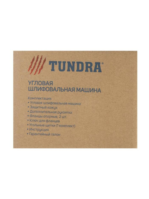 УШМ ТУНДРА, 700 Вт, 11000 об/мин, 125 мм