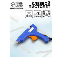 Клеевой пистолет, 50/60Hz, сетевой, диаметр стержня - 7 мм, МИКС