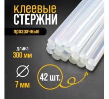 Стержни клеевые ТУНДРА, 7×300 мм, 0.5 кг (42 шт.)