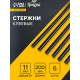 Клеевые стержни ТУНДРА, 11×200 мм, черные (по ковролину и коже), 6 шт.