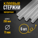 Клеевые стержни ТУНДРА, 11×200 мм, 6 шт.