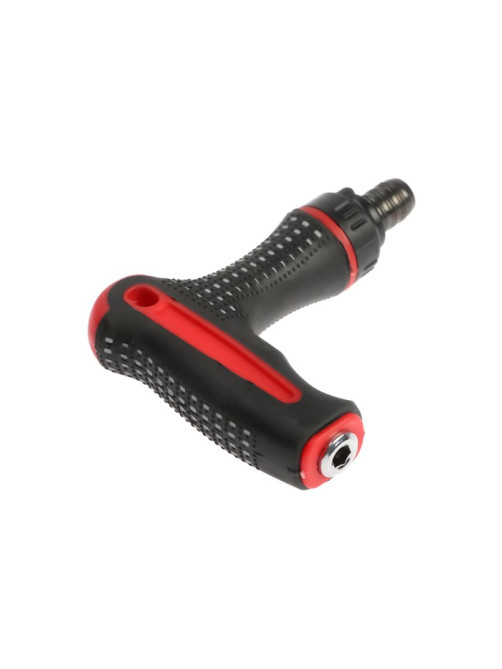 Отвертка-держатель ТУНДРА, Т-образная двухкомпонентная рукоятка, реверс