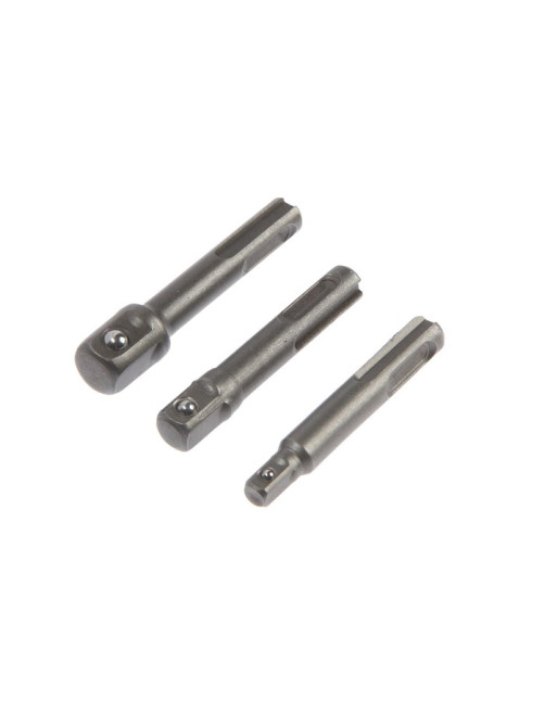 Набор адаптеров для торцевых головок ТУНДРА, SDS-plus, 1/2×75, 3/8 и 1/4