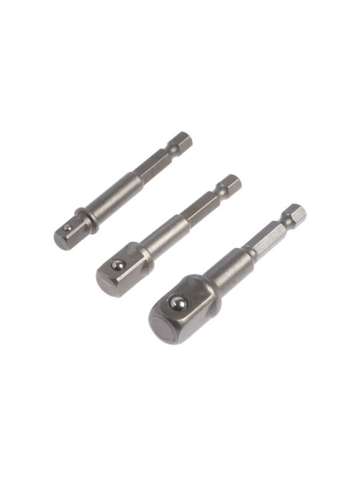 Набор адаптеров для торцевых головок ТУНДРА, сталь CrV, 1/2×75, 3/8 и 1/4
