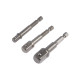 Набор адаптеров для торцевых головок ТУНДРА, сталь CrV, 1/2×75, 3/8 и 1/4
