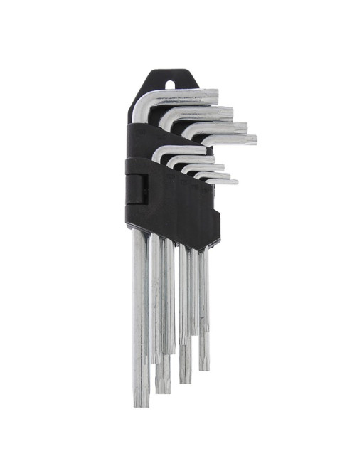 Набор ключей ЛОМ, TORX Tamper, удлиненных, TT10 - TT50, 9 шт.