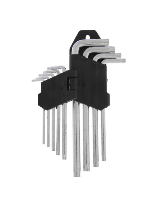 Набор ключей ЛОМ, TORX Tamper, удлиненных, TT10 - TT50, 9 шт.