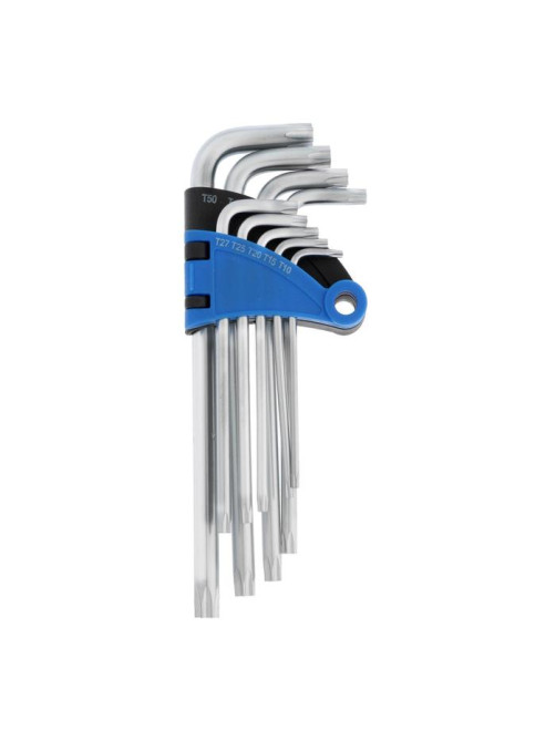 Набор ключей ТУНДРА, TORX Tamper, удлиненные, CrV, TT10 - TT50, 9 шт.