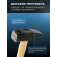 Молоток слесарный ТУНДРА, квадратный боек, деревянная рукоятка, 1000 г
