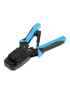 Кримпер ТУНДРА, для обжима клемм RJ-45 8P, RJ-12 6P, RJ-10 4P, вертикальный обжим