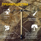 Кирка ТУНДРА, кованая, деревянная рукоятка 900 мм, 1000 г