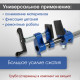 Струбцина трубная ТУНДРА, резиновые накладки, 3/4