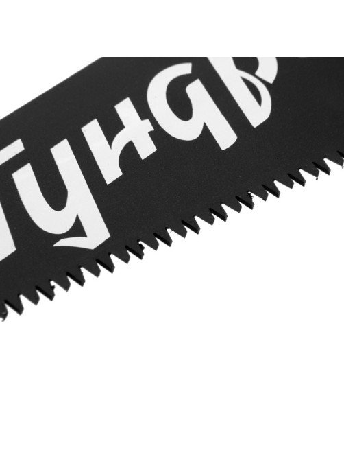Ножовка по дереву ТУНДРА, 2К рукоятка, тефлоновое покрытие, 3D заточка, 7-8 TPI, 350 мм