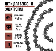 Цепь для бензопилы ЛОМ, 18
