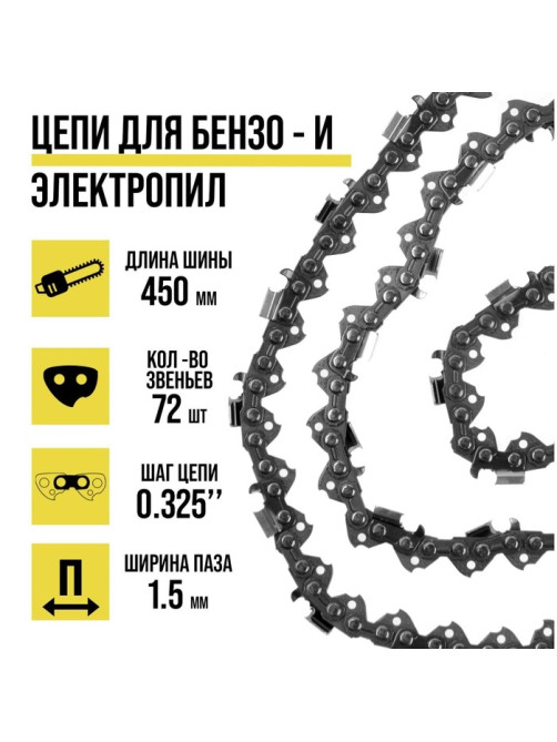Цепь для бензопилы ТУНДРА, 18