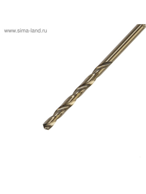 Сверло по металлу ТУНДРА, HSS-Co (5% кобальта), цилиндрический хвост., 3 мм, 2 шт.