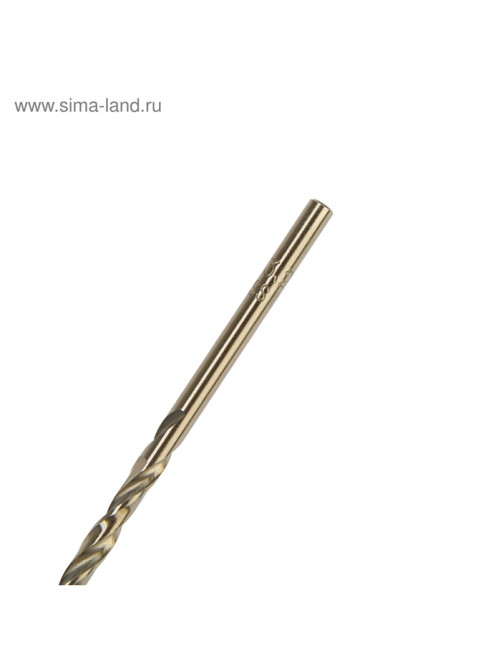 Сверло по металлу ТУНДРА, HSS-Co (5% кобальта), цилиндрический хвост., 3.2×65 мм, 2 шт.