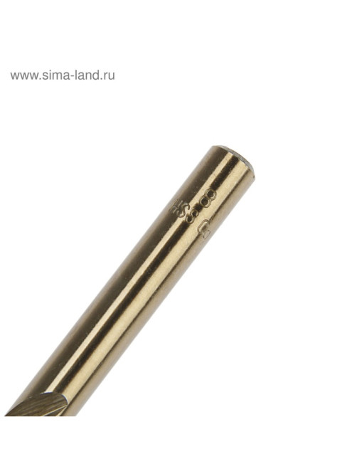 Сверло по металлу ТУНДРА, HSS-Co (5% кобальта), цилиндрический хвостовик, 8×115 мм