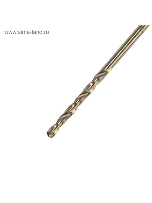 Сверло по металлу ТУНДРА, HSS-Co (5% кобальта), цилиндрический хвост., 3.2×65 мм, 2 шт.