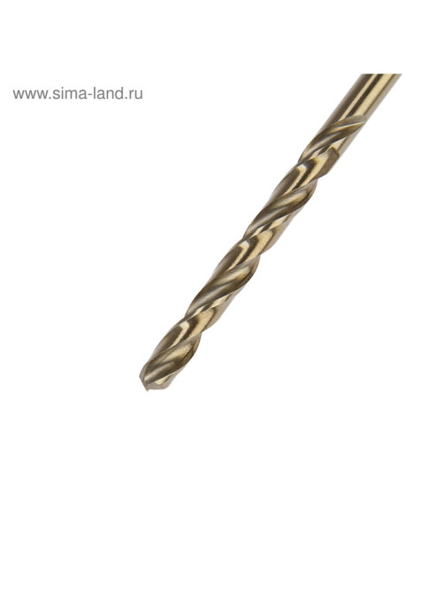 Сверло по металлу ТУНДРА, HSS-Co (5% кобальта), цилиндрический хвостовик, 4.5 мм