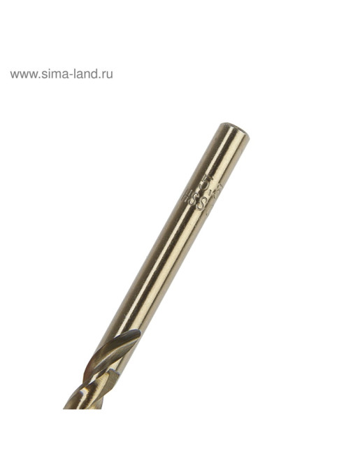 Сверло по металлу ТУНДРА, HSS-Co (5% кобальта), цилиндрический хвостовик, 5.5 мм