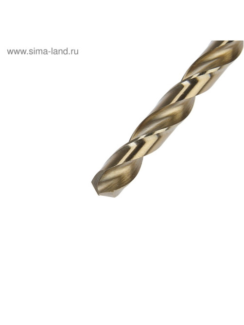 Сверло по металлу ТУНДРА, HSS-Co (5% кобальта), цилиндрический хвостовик, 8×115 мм