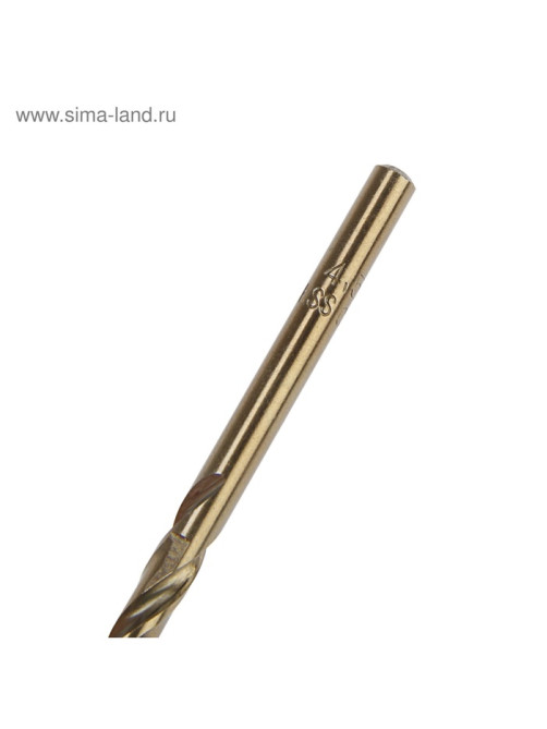 Сверло по металлу ТУНДРА, HSS-Co (5% кобальта), цилиндрический хвостовик, 4.5 мм