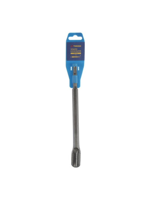 Зубило канальное ТУНДРА, SDS-plus, 14×22×250 мм