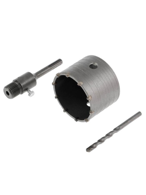 Коронка буровая в сборе ТУНДРА, SDS-plus, М22×80 мм