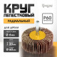 Круг лепестковый радиальный ТУНДРА, 60×20×6 мм, Р60
