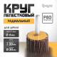 Круг лепестковый радиальный ТУНДРА, 30×20×6 мм, Р80