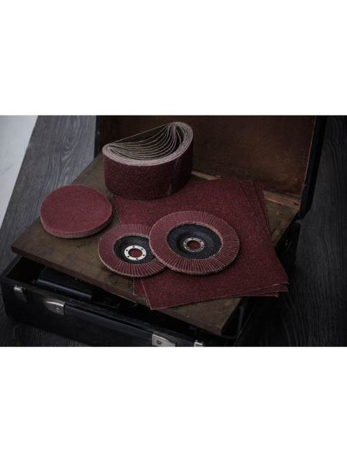 Круг лепестковый торцевой ТУНДРА, 125×22 мм, Р80