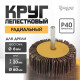 Круг лепестковый радиальный ТУНДРА, 60×20×6 мм, Р40
