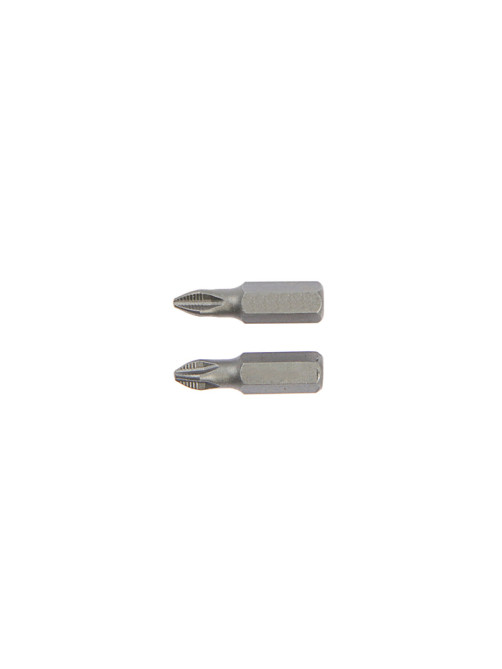 Биты ТУНДРА, намагниченные, сталь CrV, PH2×25 мм, 2 шт.